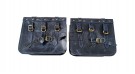 For Royal Enfield Classic 650 Genuine Leather Pannier Bags With Mounting - SPAREZO